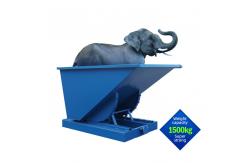 China 4ft Wide Self Dumping Hopper Forklift Bin Waste Management Skips supplier