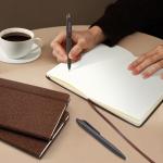 Sustainable Office Essential Coffee Ground Notebook With Embossing Logo