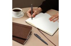 China Sustainable Office Essential Coffee Ground Notebook With Embossing Logo supplier