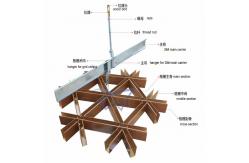 China Transfer Printing Plain Aluminum Metal Ceiling Fireproof Open Cell Ceiling System supplier