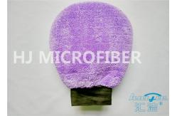 China Plush Fleece Microfiber Car Cleaning Mitt / Microfibre Super Mitt 100% Handmade supplier