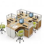 Eco - Friendly Aluminum Cubicle Modular Office Workstation / Office Furniture Sets for sale