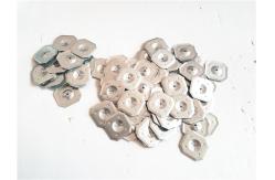 China Square Metal Self Locking Washer With Beveled Edges 64x64mm For Insulation Pins supplier