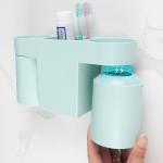 Wall Absorbing Non Perforating Toothbrush Cup Set ABS Fall Resistant for sale