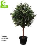 H160cm Artificial Potted Floor Plants , Silk Olive Tree Anti Aging for sale