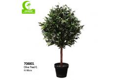 China H160cm Artificial Potted Floor Plants , Silk Olive Tree Anti Aging supplier