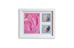China Ornament Keepsake Picture Frame 28X23CM Handprint and Footprint Frame Kit supplier