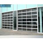 Electric Sectional Overhead Folding 5mm Glass Panel Garage Door for sale