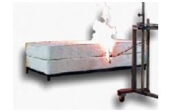 China CFR 1633 Mattress Flame Retardant Tester , 3048 * 3658 * 2438 Fire Resistance Test supplier