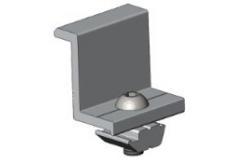 China Anodized / Mill finished Solar End Clamp For flat roof solar mounting systems supplier