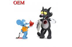 China Custom Flocking Plastic Animal Toy Set Mini PVC Blind Box Flocked Figurines supplier