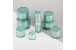 China Luxury Acrylic Skincare Double Wall Face Cream Empty Plastic Jars With Lids supplier