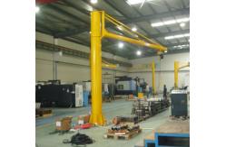 China Fixed Column Slewing Boom Jib Crane Manual Rotate With Electric Hoist Durable supplier