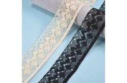 China OEM Crochet Ribbon Cotton Lace Border With Flower Width 5cm supplier