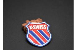 China Woven Fabric Heat Transfer Patches With Printed Silicone Logos supplier