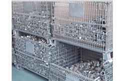 China Stackable Heavy Load 1000kg Storage Wire Baskets For Bulk Materials supplier