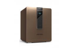 China Brown Digital Keypad Fingerprint Security Safe With Large Store Space supplier