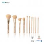 Roll Printing Snowflakes Synthetic Hair Makeup Brush Gold Color for sale