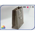 Customized 350g Coated Paper Shopping Bags Matte Lamination With Handle