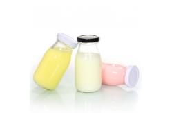 China Custom Label Embossed Mini Milk Bottles for Cold Brew Coffee supplier