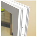 80mm UPVC Double Glass Sliding Window With Screen Net And Crescent Lock