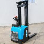 Stand On Walkie Electric Stacker Forklift 1.5 ton capacity horizontal electric straddle stacker for sale