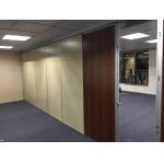 Movable Track Office Partition Wall Fabric Surface Aluminium Folding Door System