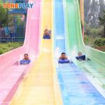 43sqm -78sqm Water Splash Park Equipment Fiberglass Playground Slide