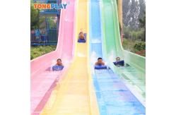 China 43sqm -78sqm Water Splash Park Equipment Fiberglass Playground Slide supplier