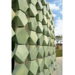 Custom Made Shape Terracotta Facade Panels , External Rainscreen Cladding for sale