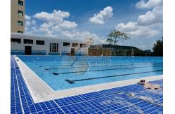 China Zn-Al-Mg Steel Competition Swimming Pool Temporary Prefab Inground Swimming Pool supplier