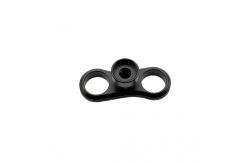 China High Precision CNC Machined Custom Aluminum Alloy Dual Hole Connector Bracket supplier