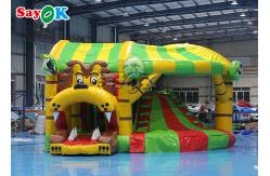 China Lion Theme Tarpaulin Inflatable Bounce Slide For Backyard Public supplier