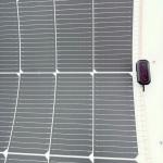 Flexible 580W Soft Solar Power System Hybrid Inverter for Roof Material Rated Operating Temperature of The Cell 44 Degree for sale
