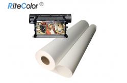 China 30 Meters Length Inkjet Cotton Canvas 360gsm Matte Finish Pigment Dye Ink Printing supplier