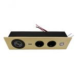 Embedded Alloy Conference Table Socket With Switch 1 Year Warranty