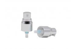 China Treatment Lotion Pump For Bottles Shiny Silver 22mm Cosmetic Foam Pump supplier