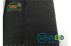 China 100% Polyester Fusible Twill Woven Interlining Fabric With Double Dot supplier