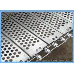 Heat Resistance Plate Linked Perforated Conveyor Belt On The Bin Wash for sale