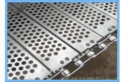 China Heat Resistance Plate Linked Perforated Conveyor Belt On The Bin Wash supplier
