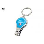 Personalised Nail Clipper Key Ring With Epoxy Sticker Design , 58*36*14mm for sale