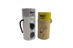 China Round Craft Paper Cylinder Packaging Recyclable Cardboard Tube Gift Box With Handle supplier