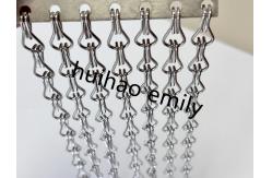 China Customized Decorative Chain Link Fly Screen Curtain Aluminum supplier