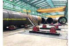 China Heavy Duty Pipe Welding Rotator, 100T Bolt Adjustment Welding Tank Roller Stands supplier