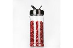 China Cylinder 200ml Clear Plastic Jars For Spice Kitchen Organizer supplier