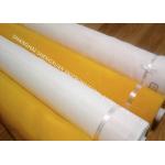 120T-31 Polyester Screen Printing Mesh Fabric Yellow And White With High Tension for sale