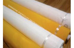 China 120T-31 Polyester Screen Printing Mesh Fabric Yellow And White With High Tension supplier