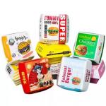 Wholesale Customized Fast Food Takeout Containers  Fries Burgers Chicken Wings Packaging for sale