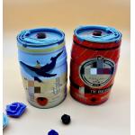 Homebrew Round Metal Beer Can 5L With Valve And Tape 0.23mm Thickness