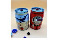 China Homebrew Round Metal Beer Can 5L With Valve And Tape 0.23mm Thickness supplier